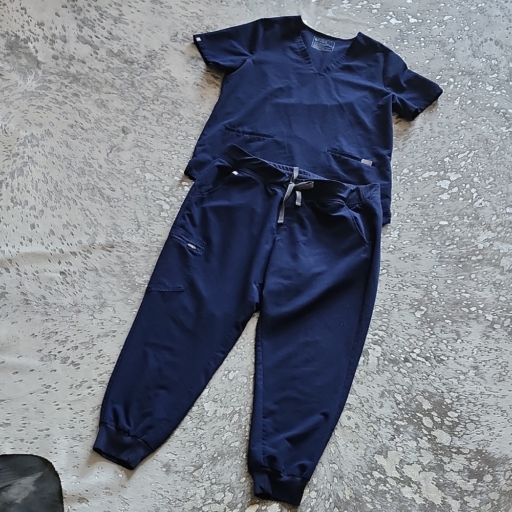 Figs Jogger Scrub Set SzL/XLP Navy